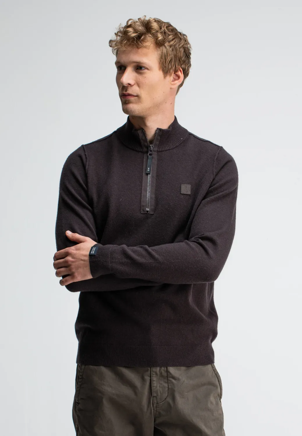 Butcher of Blue Clifden Half Zip Trui