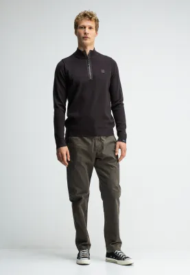 Butcher of Blue Clifden Half Zip Trui