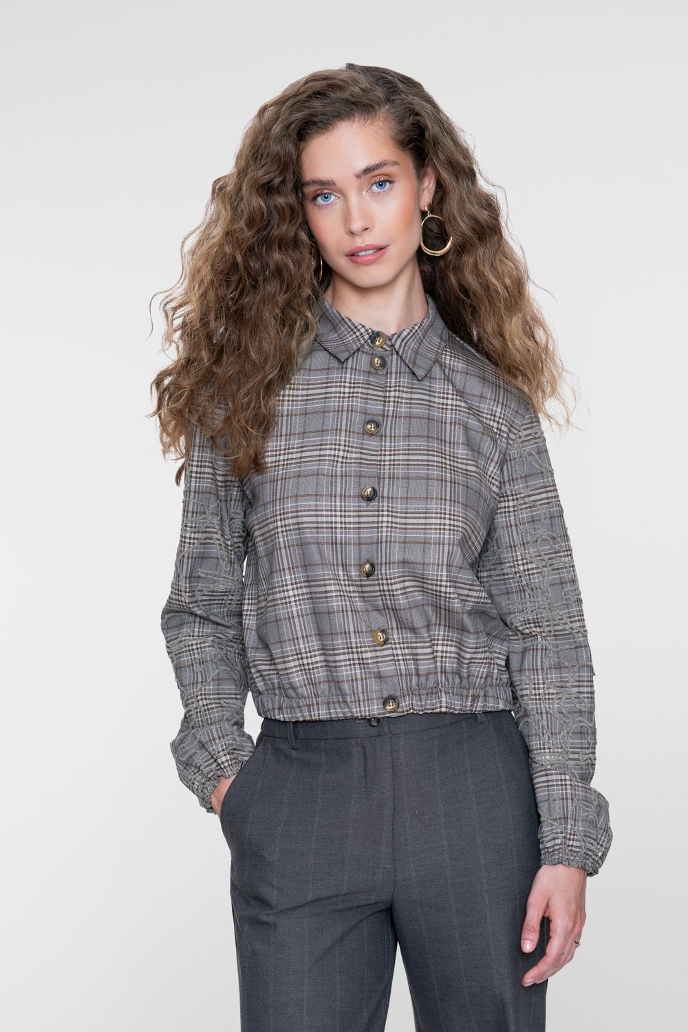 Geisha Blouse met Ruit