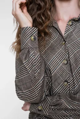 Geisha Jacket met Ruitdessin