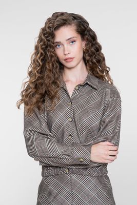 Geisha Jacket met Ruitdessin