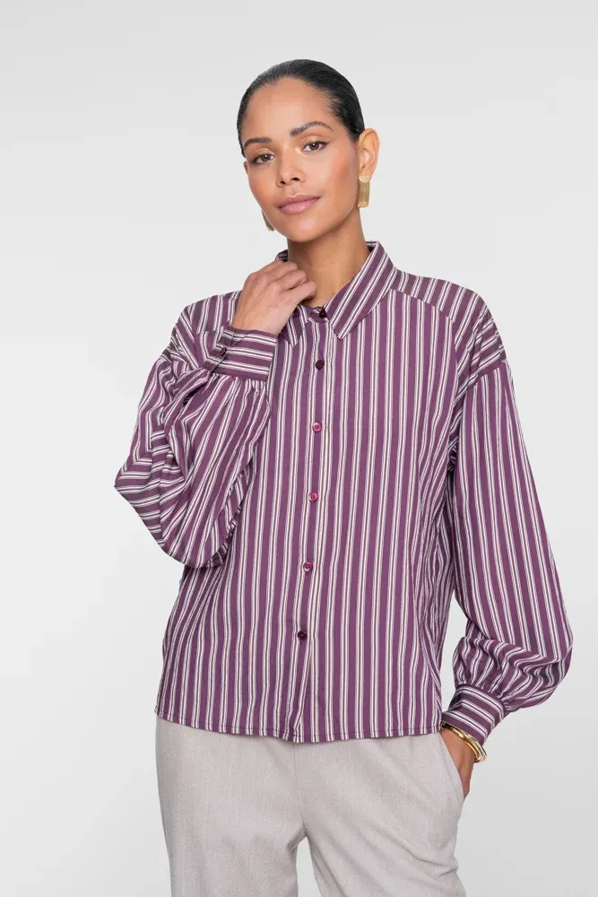 Geisha Gestreepte Blouse