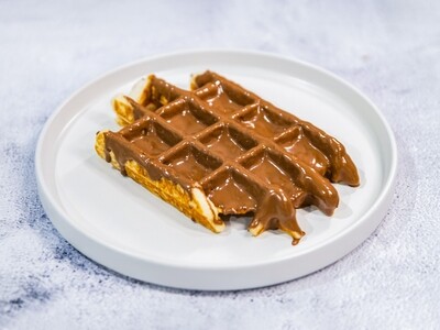 Belgian milk chocolate waffle