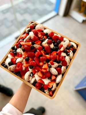 Poffertjes (mini pancake) platter 