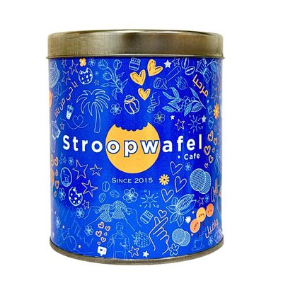 “Stroopwafel Cafe” empty tin