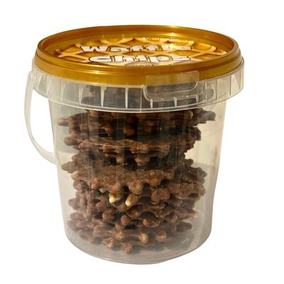 Small bucket chocolate waffle chips 