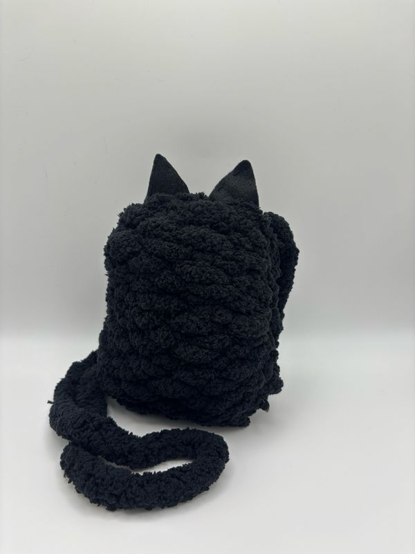 Black Cat Plushie Bag (Adult)