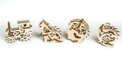 Fidget Tribiks 3D Wood Mechanical 4 Designs 8+
