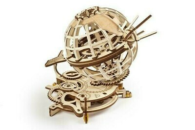 Mechanical Globe 3D Wood 184 Pc