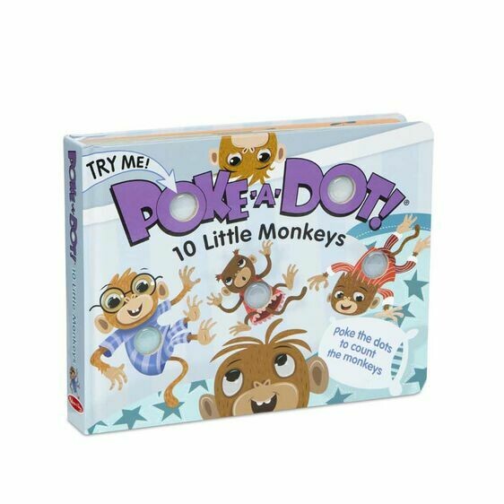 Poke A Dot 10 Little Monkeys Book