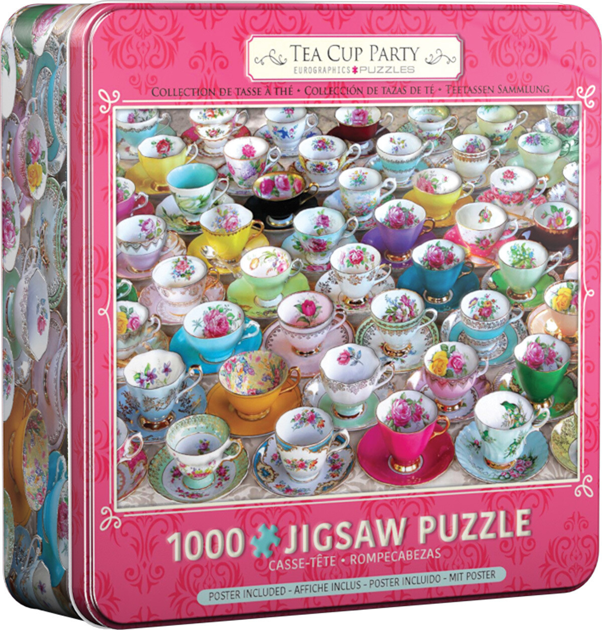Tea Cup Party In Tin 1000 Pc
