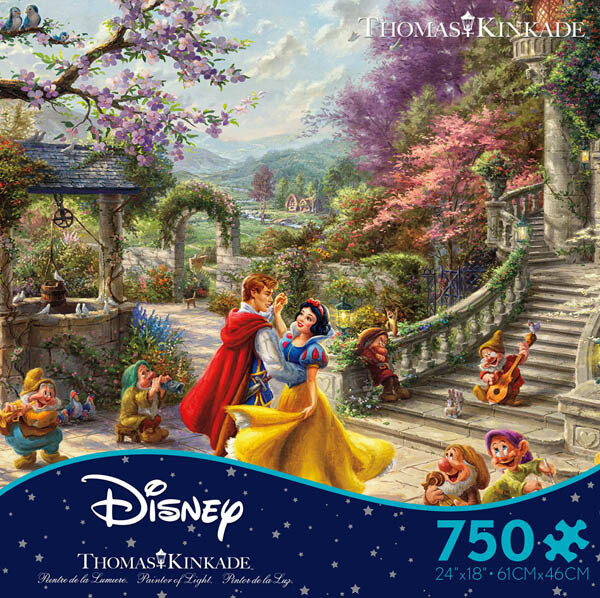 Disney Kinkade Snow White Dancing 750 Pc