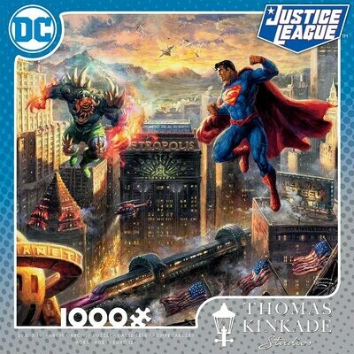 Kinkade Justice League Superman Man Of Steel 1000 Pc