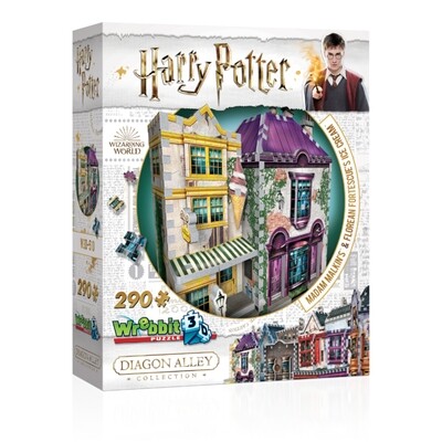 Harry Potter Madam Malkins &amp; Florean Fortescues Ice Cream 3D 290 Pc 12+