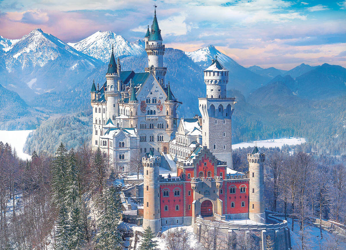 Neuschwanstein Castle In Winter - Germany 1000 Pc