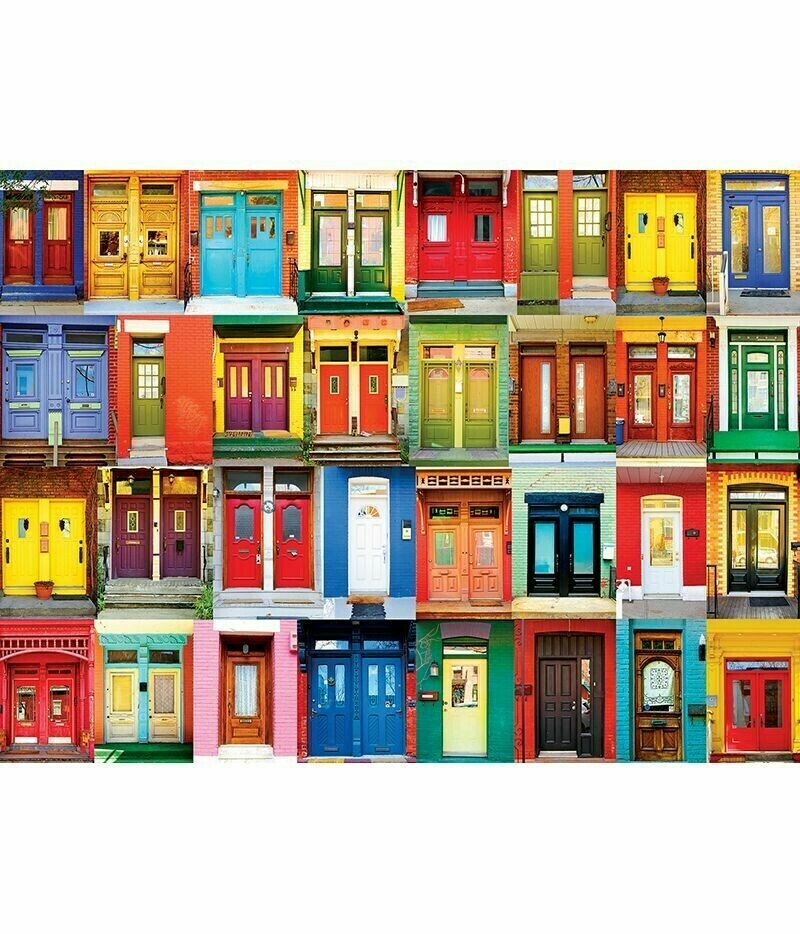 Colorful Montreal Doors 1000 Pc