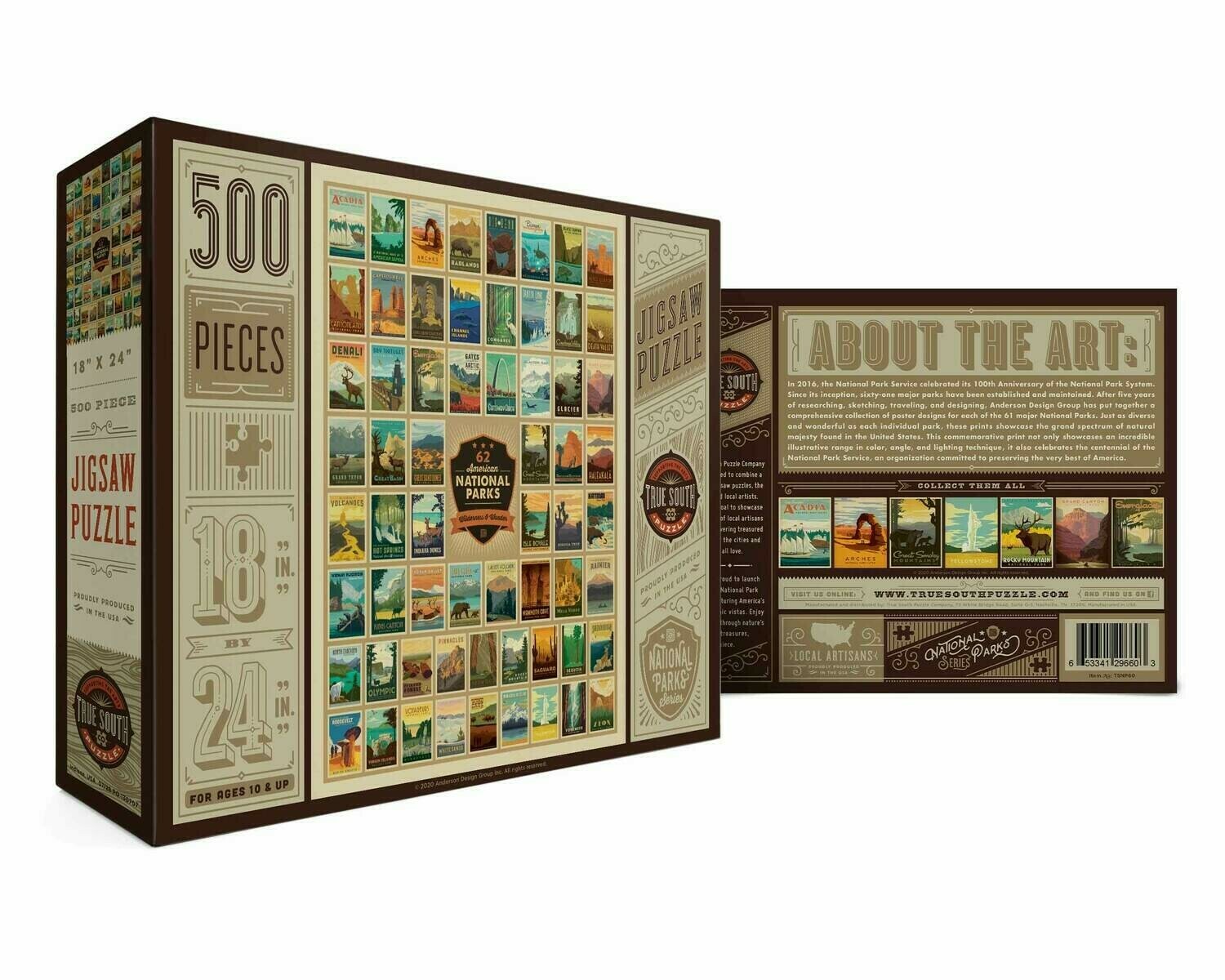 National Parks Wilderness And Wonders 500 Pc