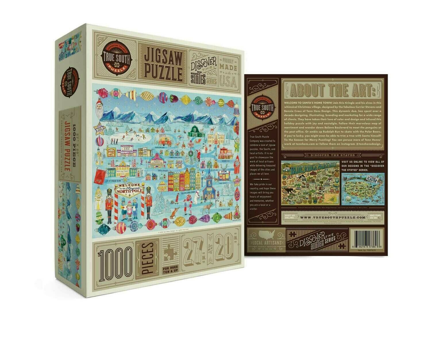 Santa&#39;s Home Town 1000 Pc