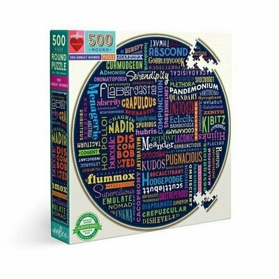 100 Great Words 500 Pc Round