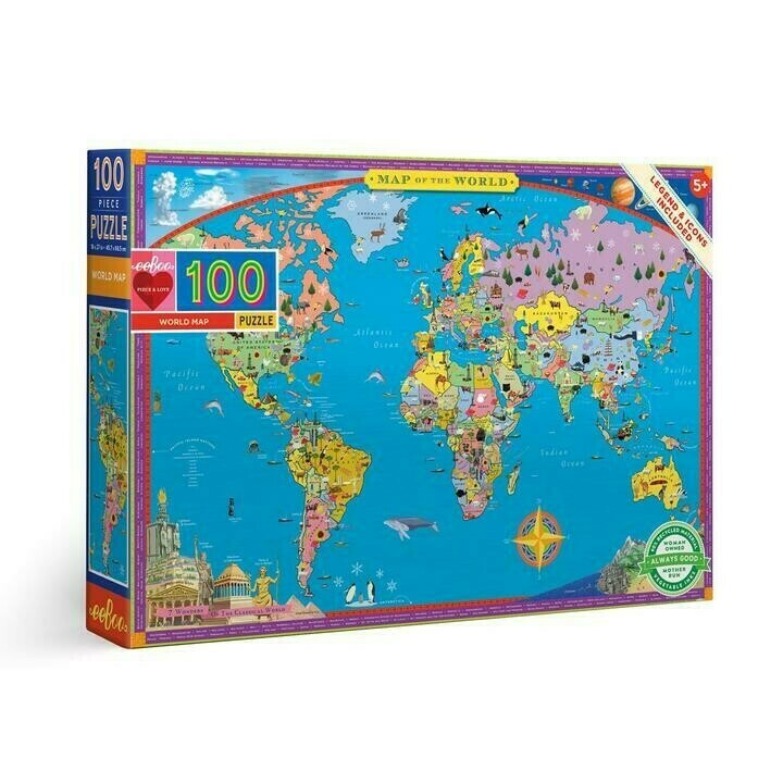 World Map 100 Pc 5+