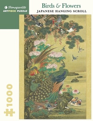 Birds And Flowers, Japanese Hanging Scroll 1000 Pc