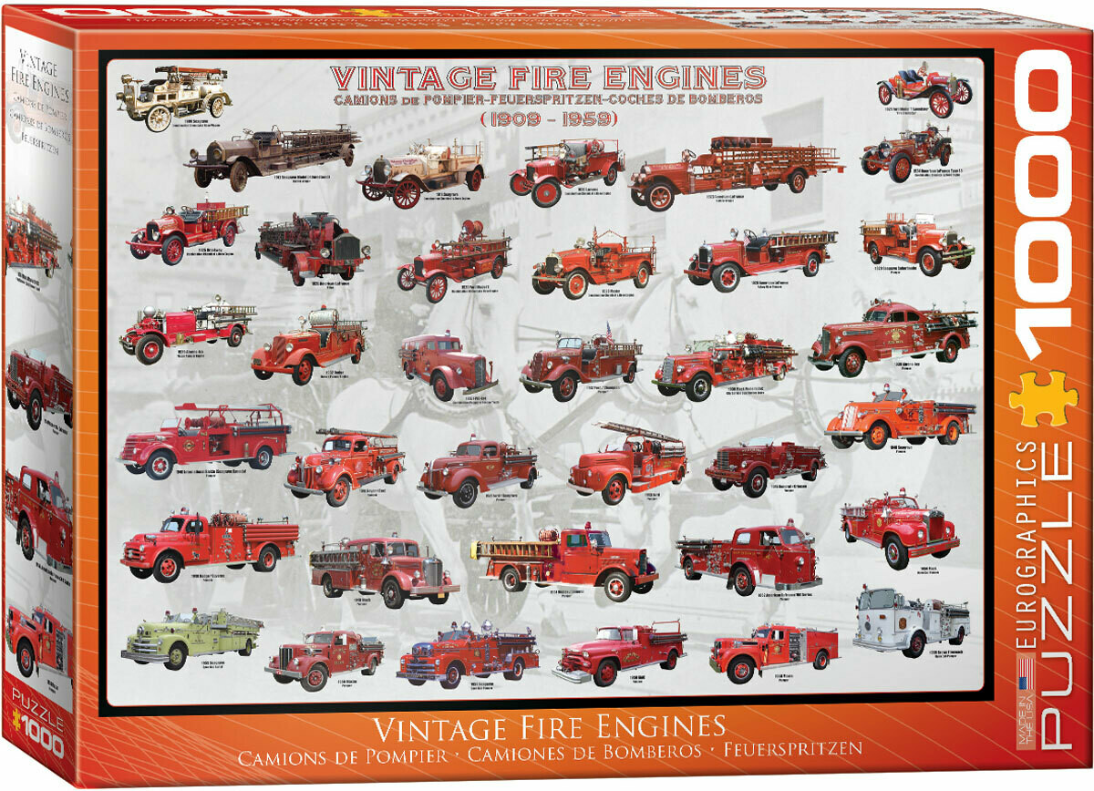 Vintage Fire Engines 1000 Pc