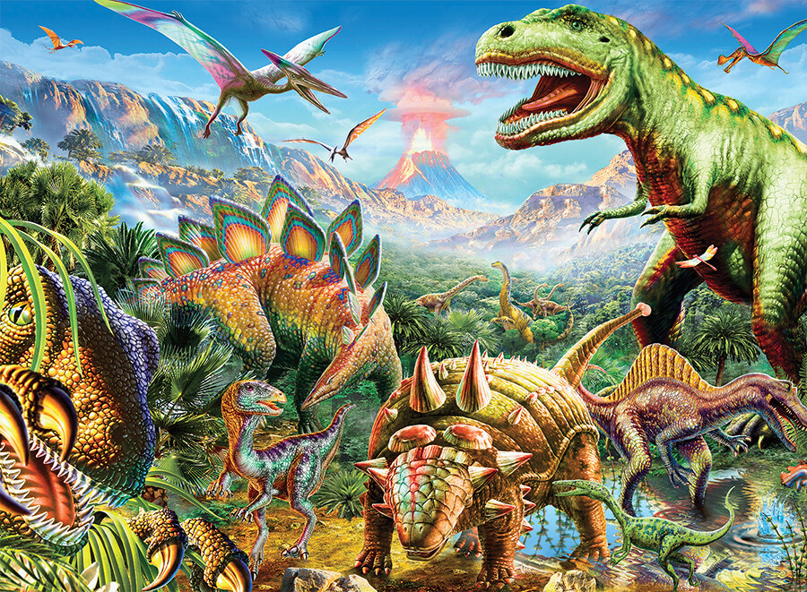 Dino Glow Mountains 100 Pc 5+