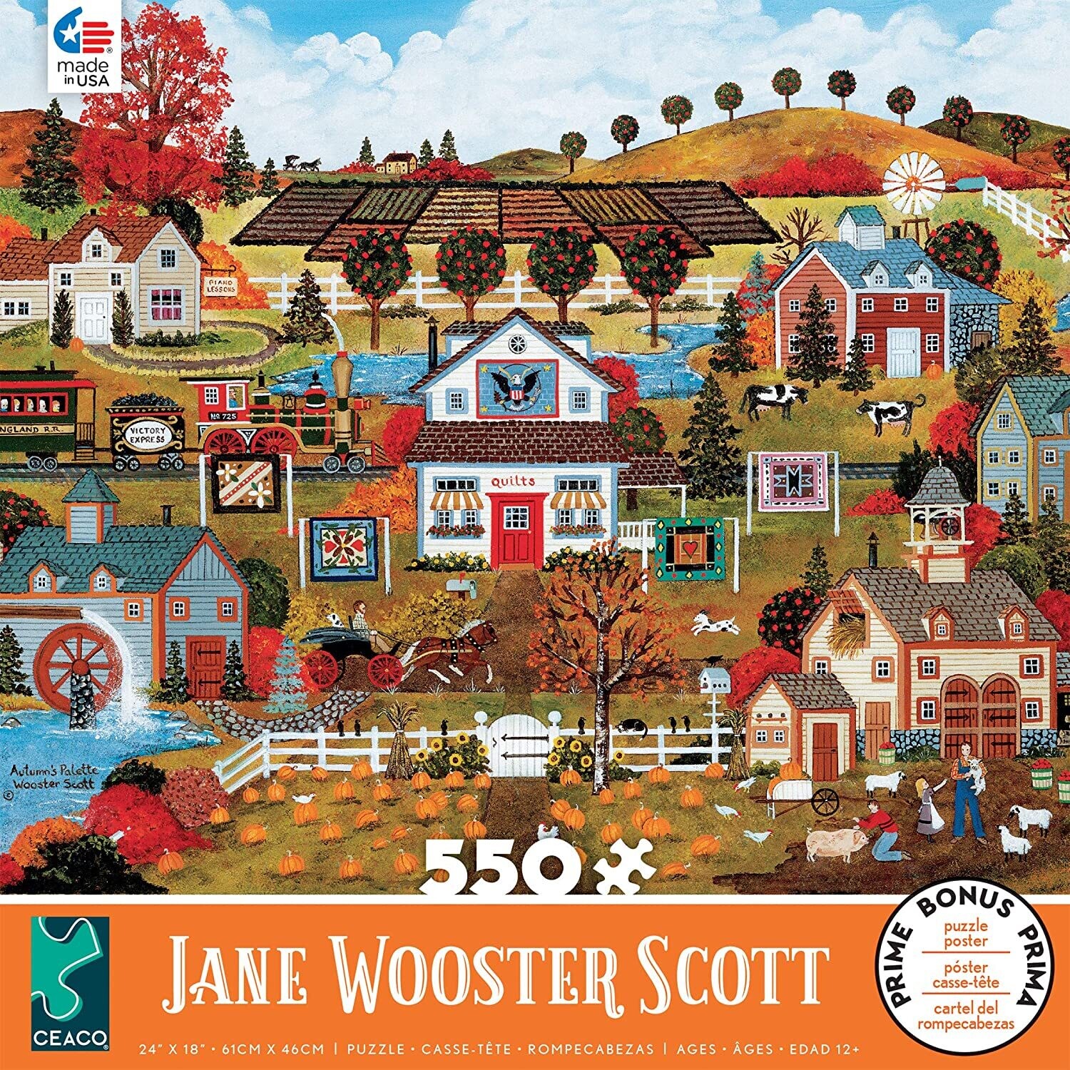 Jane Wooster Scott Autumns Palette 550 Pc