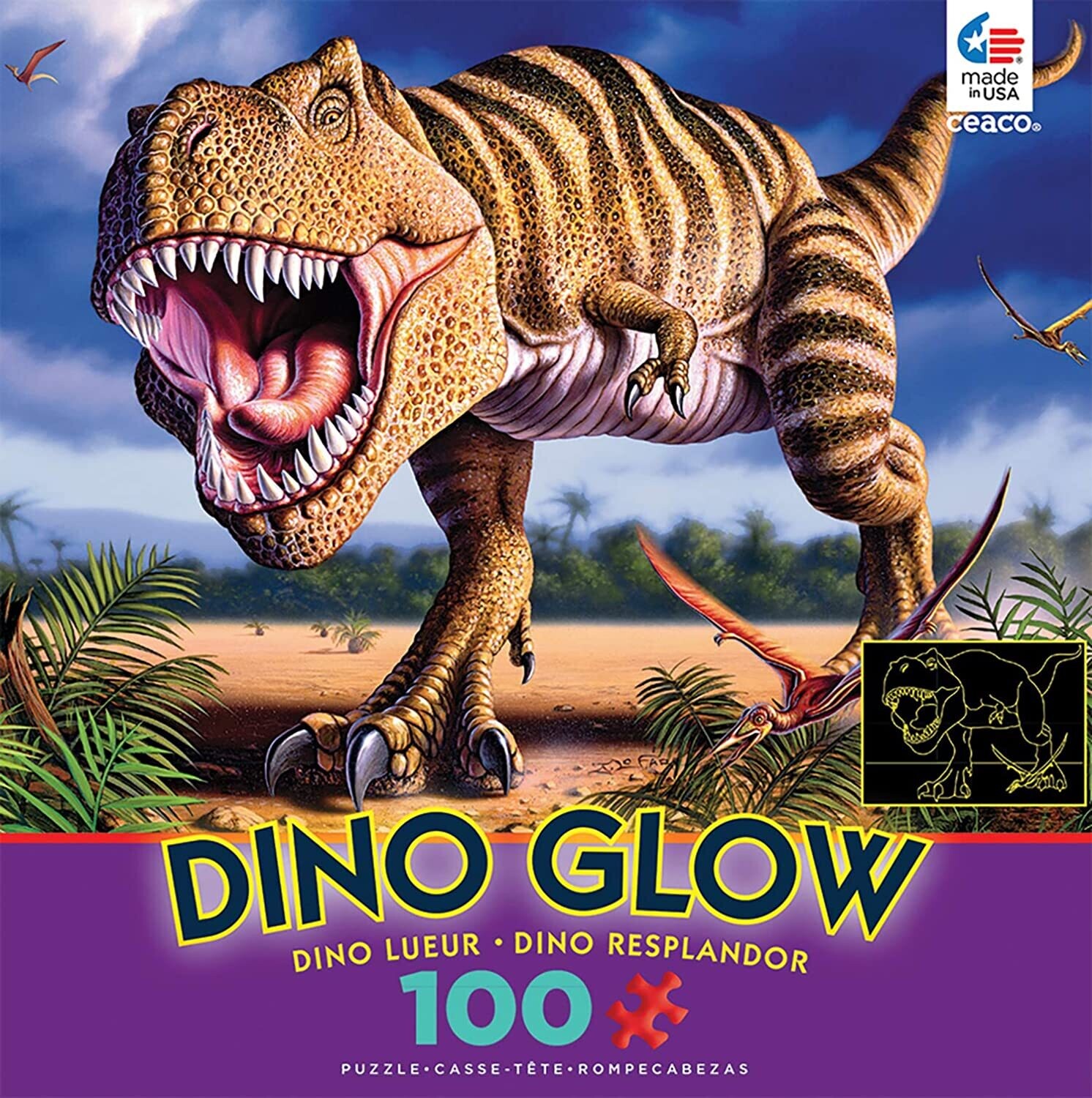 T Rex Glow 100 Pc 5+