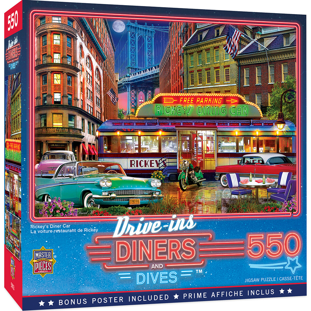 Drive In Diners And Dives 550 Pc. (Rickey&#39;s Diner Car)