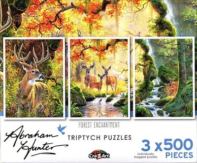 Forest Enchantment Triptych 3 X 500 Pc