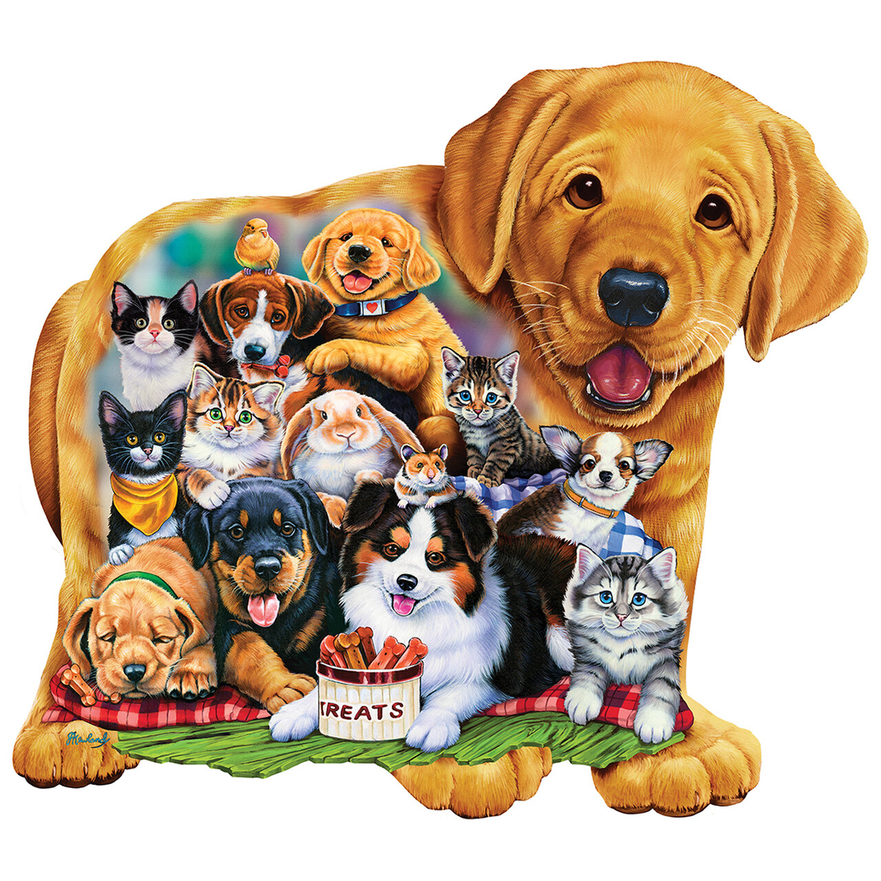 Puppy Pals 100 Pc Shaped 6+