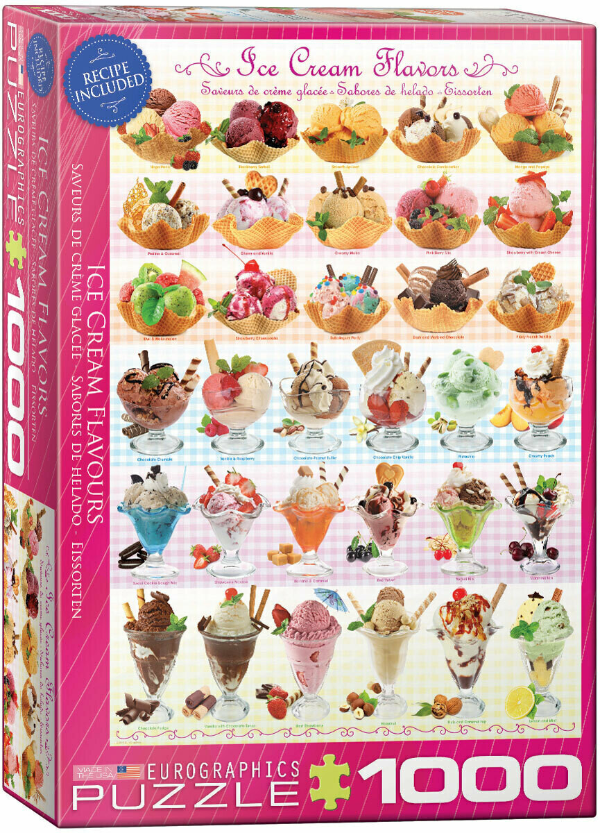 Ice Cream Flavors 1000 Pc
