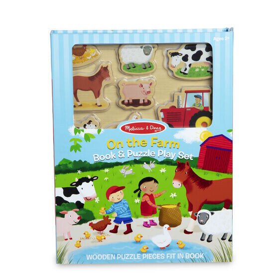 On The Farm Book And Puzzle Play Set 7 Pc On The Farm Book And Puzzle Play Set 7 Pc