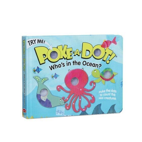 Who's In The Ocean Poke A Dot Book 3+