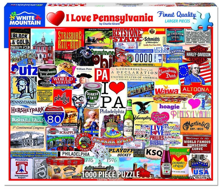 I Love Pennsylvania 1000 Pc