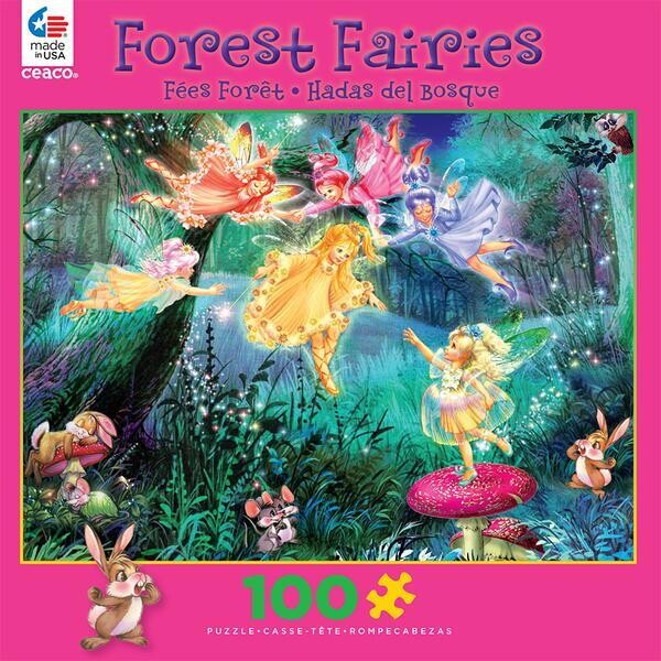 Forest Fairies Fairy Ring Of Six Glitter 100 Pc