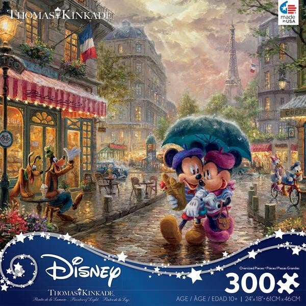 Disney Kinkade Mickey And Minnie In Paris 300 Pc Disney Kinkade Mickey And Minnie In Paris 300 Pc