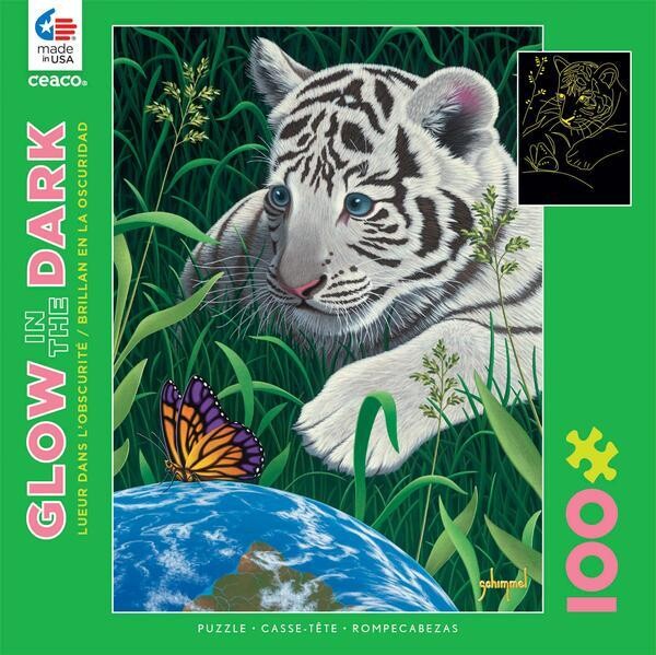 Tiger &amp; Butterfly Glow 100 Pc