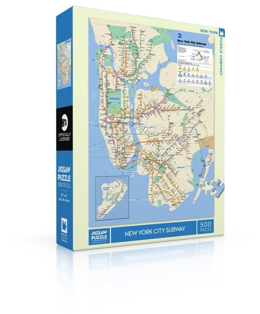 New York Subway Map 500 Pc
