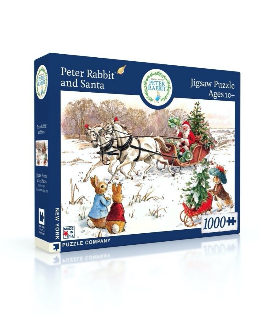 Peter Rabbit And Santa 1000 Pc