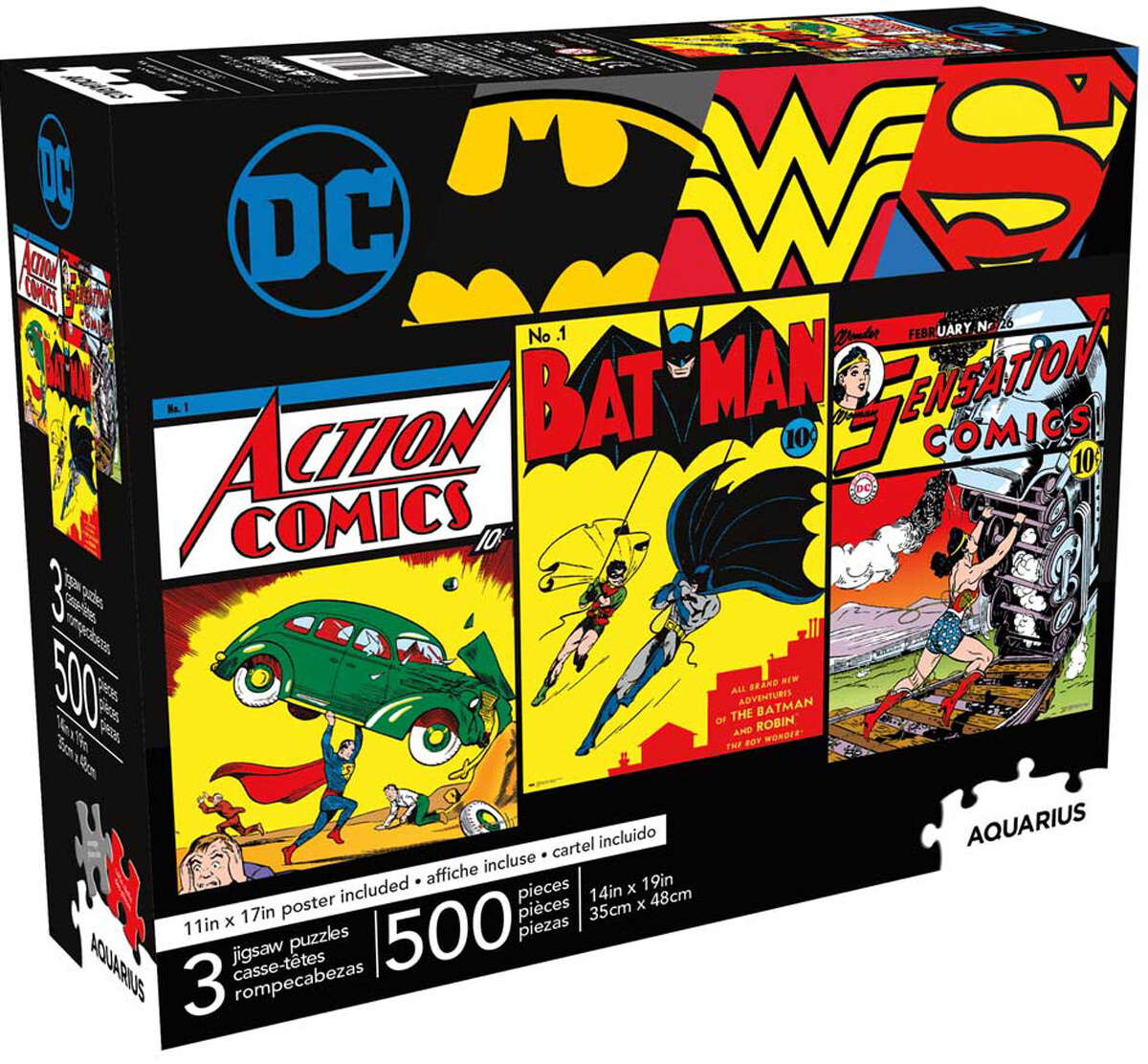 DC Comics 3 X 500 Pc