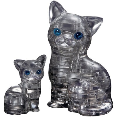 3D Crystal Cat And Kitten 49 Pc 12+ 3D Crystal Cat And Kitten 49 Pc 12+