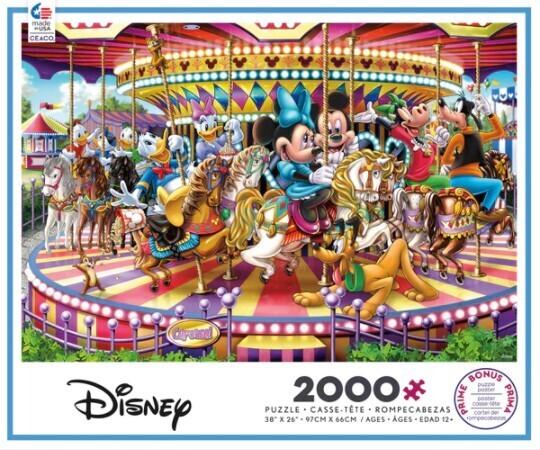 Disney Mickey And Minnie Carousel 2000 Pc