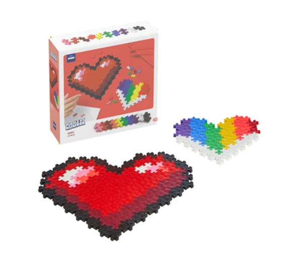 Puzzle By Number Hearts 250 Pc 7+