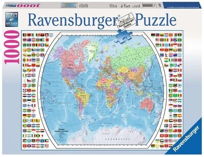Political World Map 1000 Pc