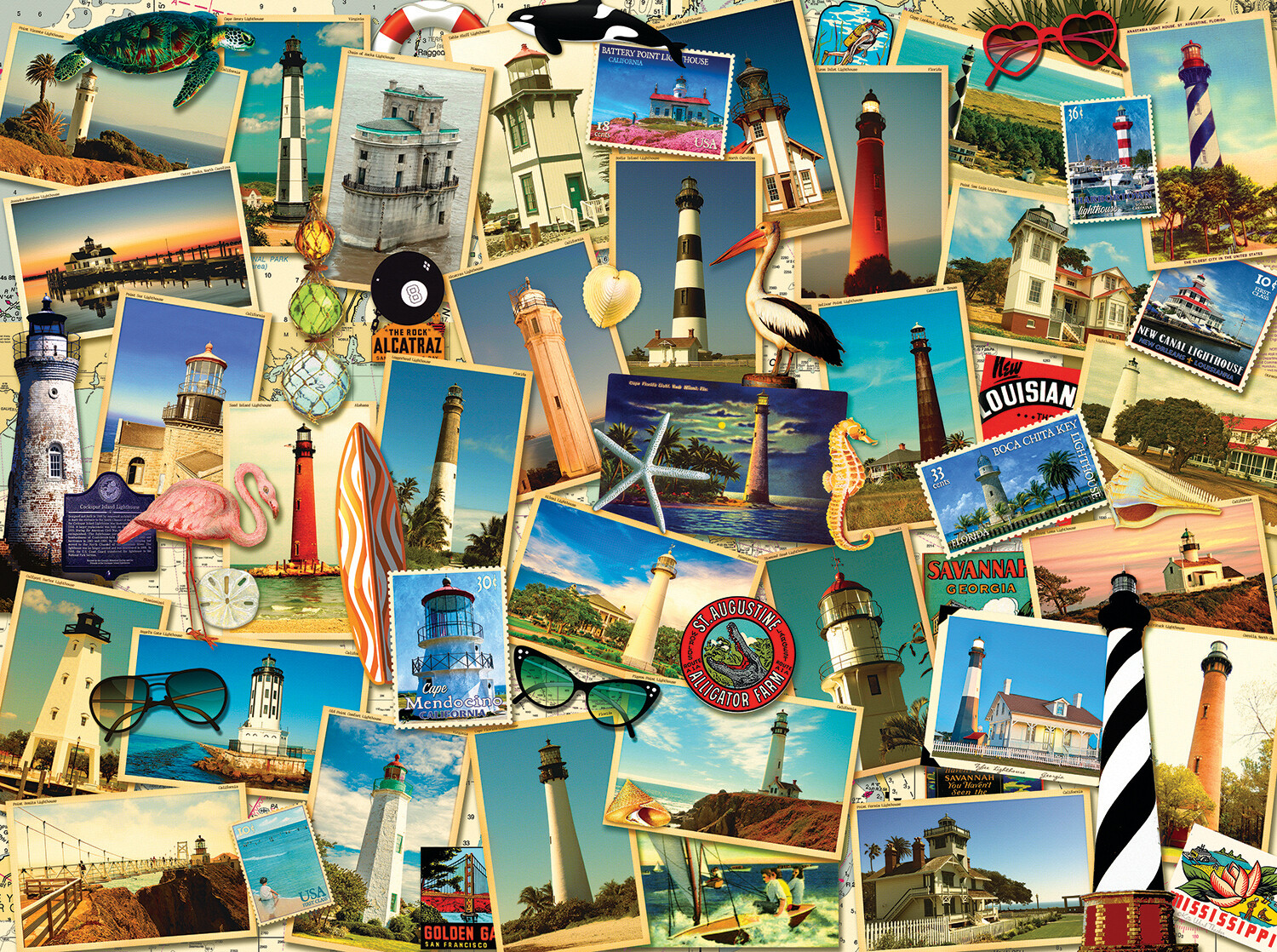 Southern Lighthouses 1000 Pc
