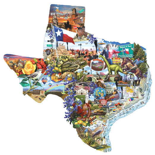 Welcome To Texas 1000 Pc Shaped