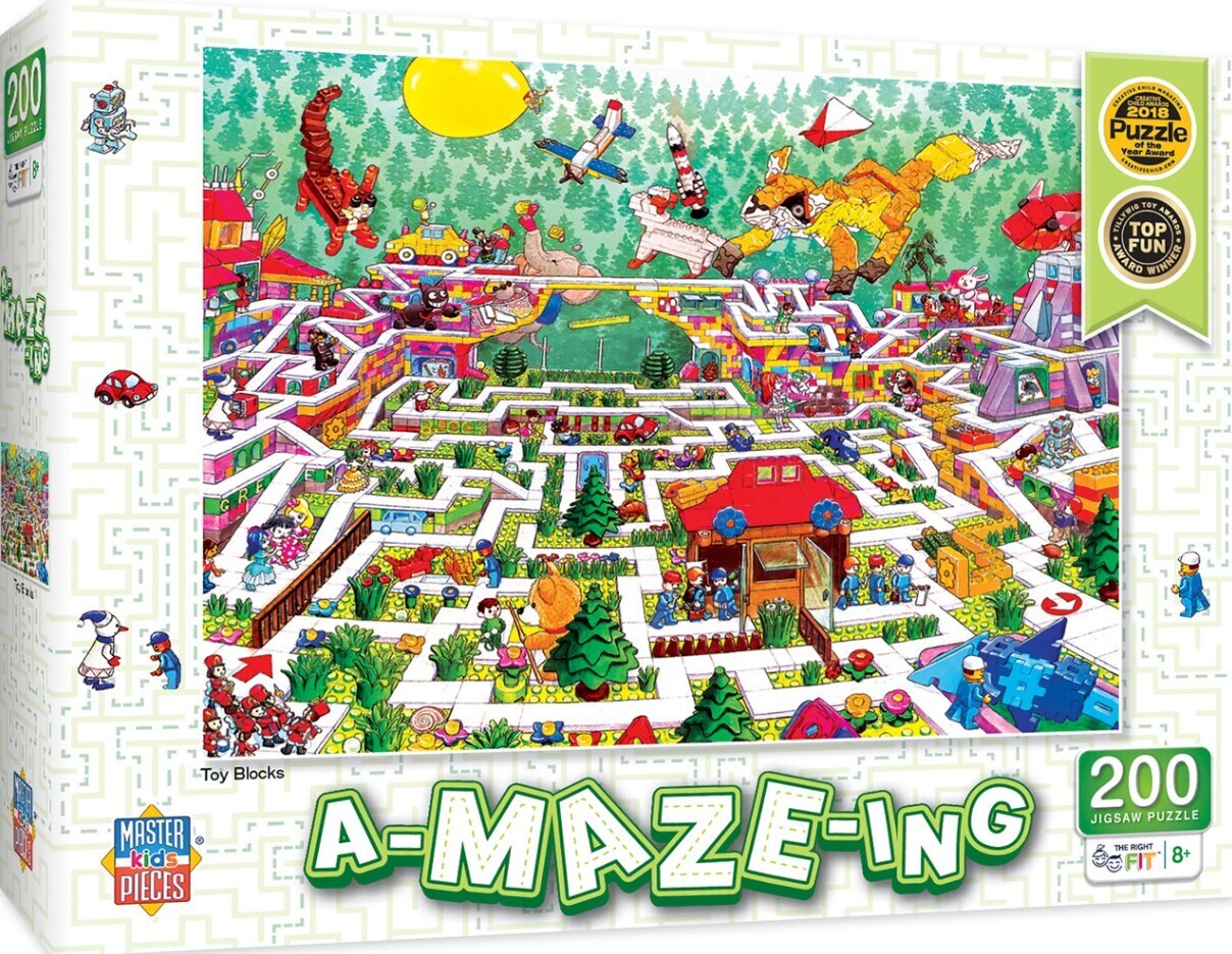 A-Maze-Ing Toy Blocks 200 Pc