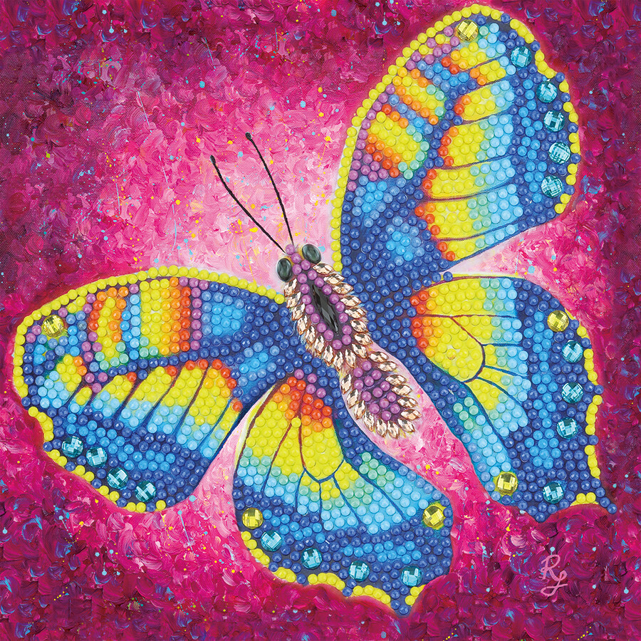 Change Butterfly Crystal Art Card Kit